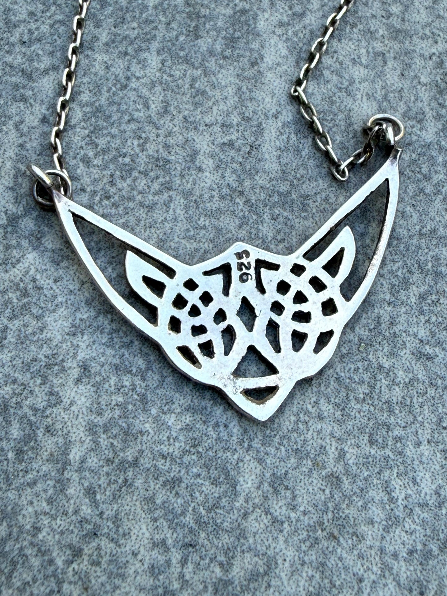 Vintage Celtic Knot Sterling Silver Necklace